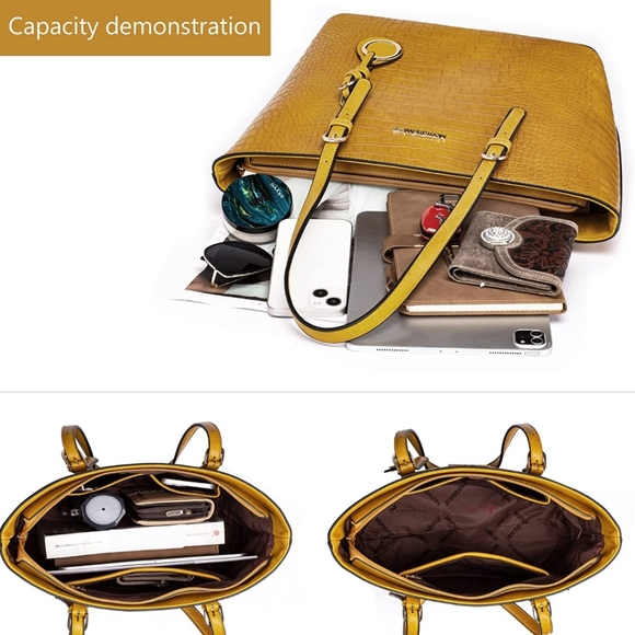 CHIC & CLASSY Montana West Patented Concealed Carry Crocodile Bag Set - Picture 3 of 6